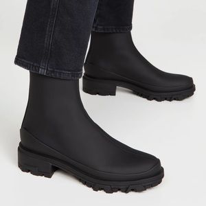 black suede winter boots